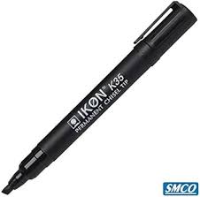Black permanent marker pen