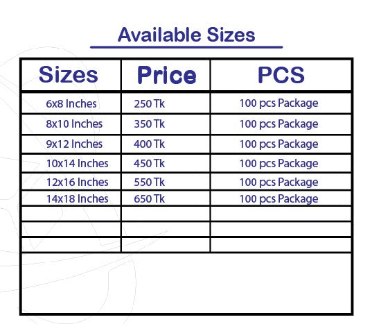 Courier poly bag for eCommerce shipping