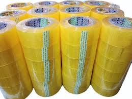 Transparent adhesive tape for business use
