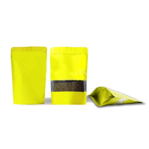 Window zipper pouch for snacks and spices