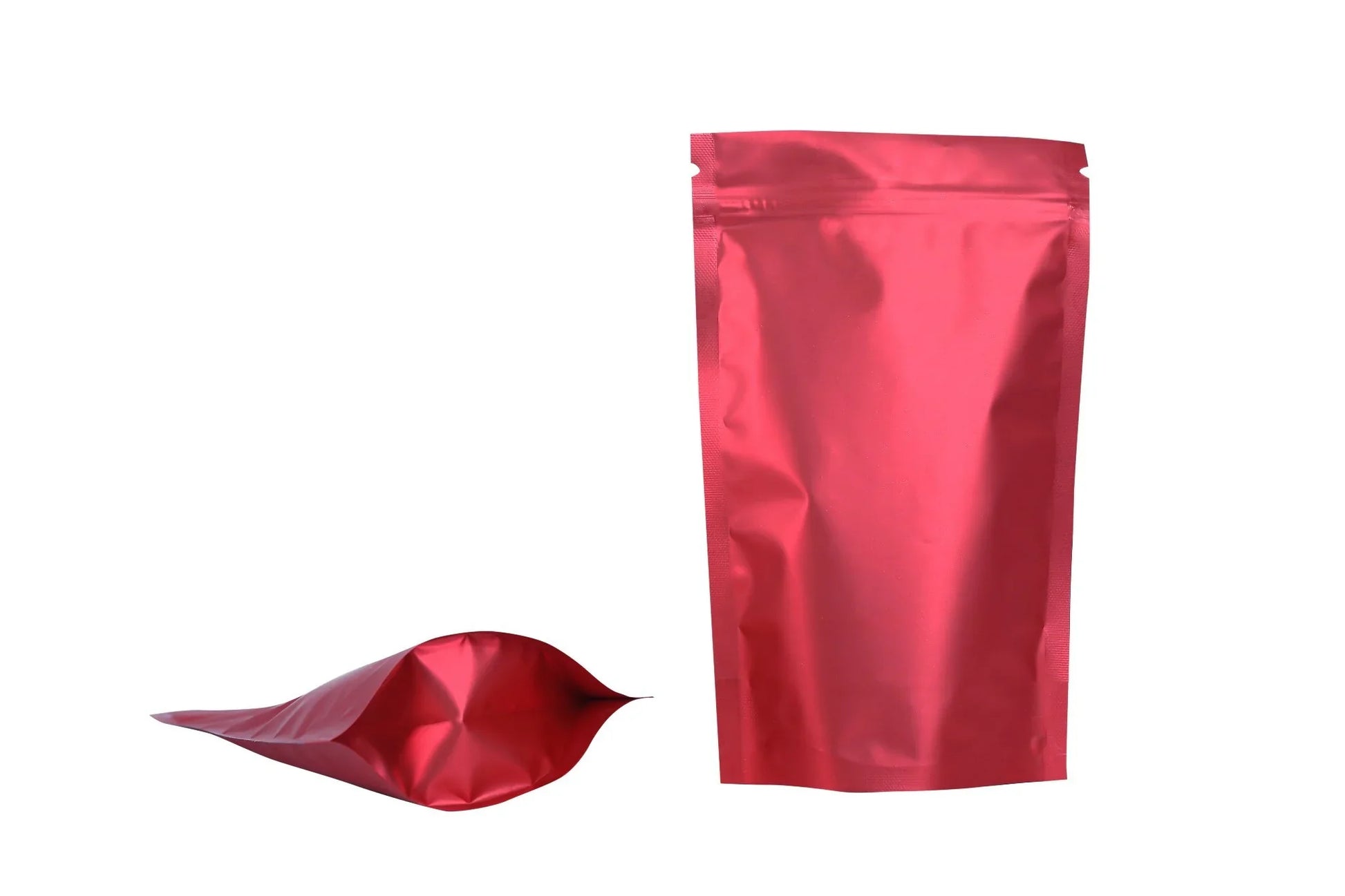 Resealable foil pouch with zipper lock
