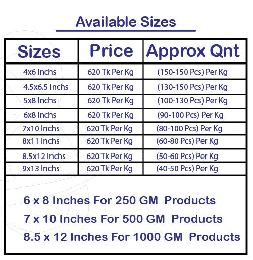stand up zipper price bd